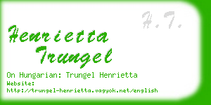 henrietta trungel business card